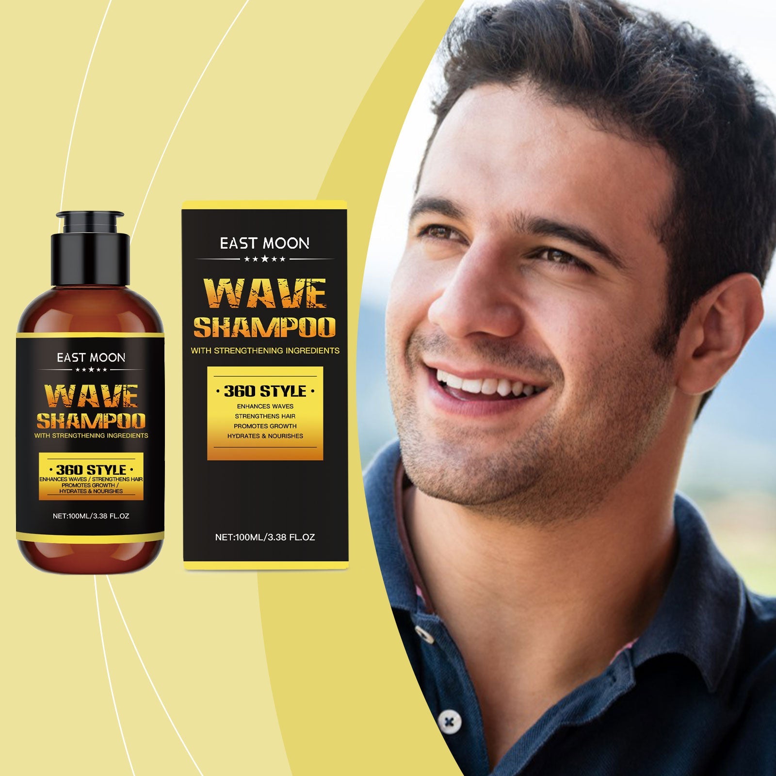 Men Nourishing Shampoo Moisturizing Repair for Strong Healthy Hair