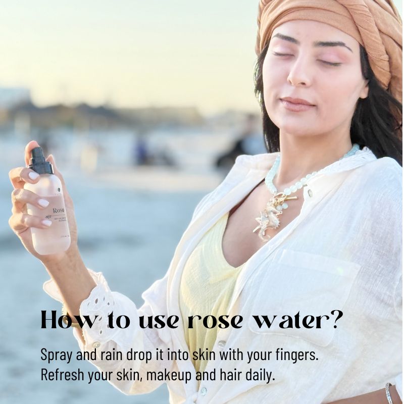 Rose Water Toner Hydrating Facial Mist for Refreshing Skin