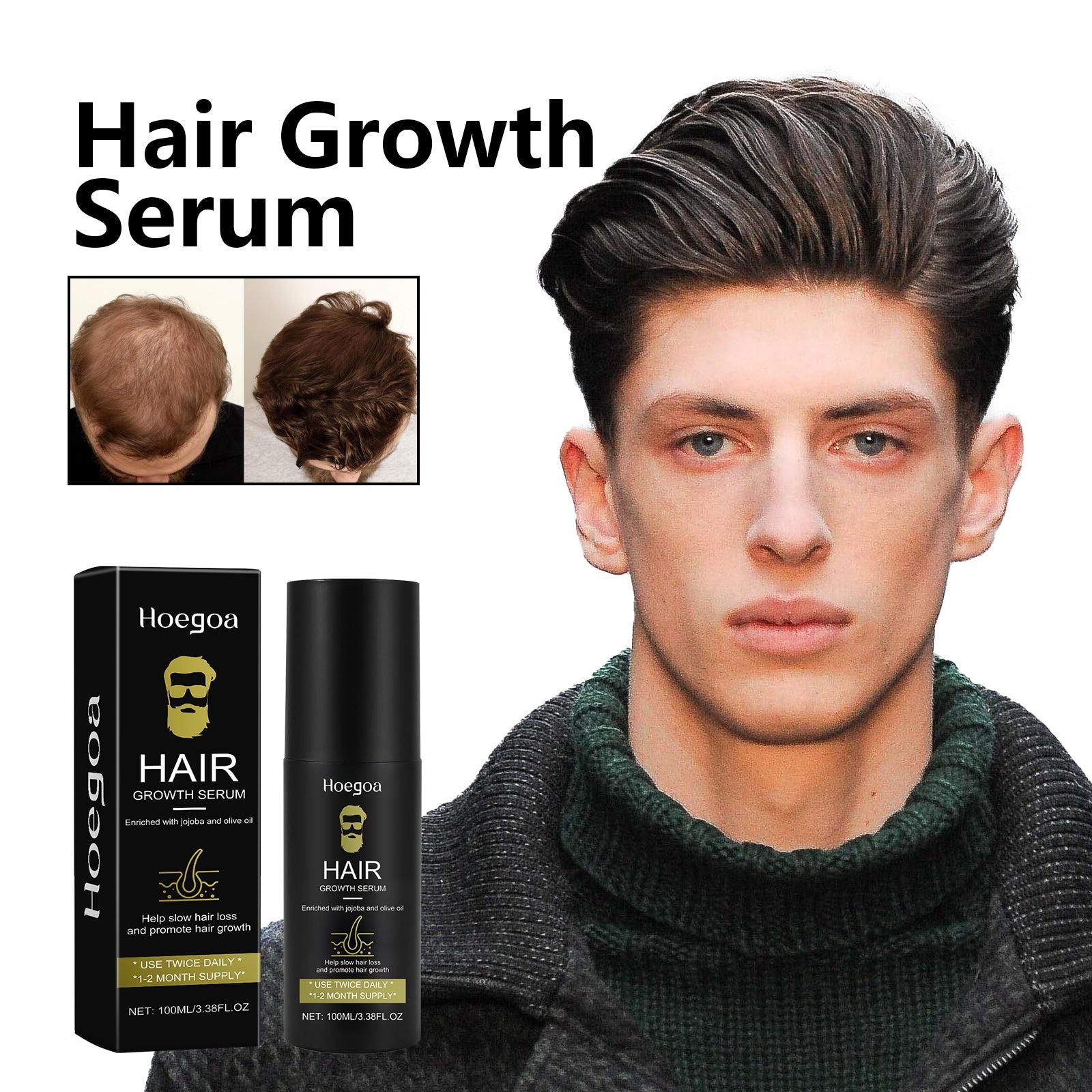Men Hair Conditioner Moisturizing Repair Treatment for Strong Healthy Hair