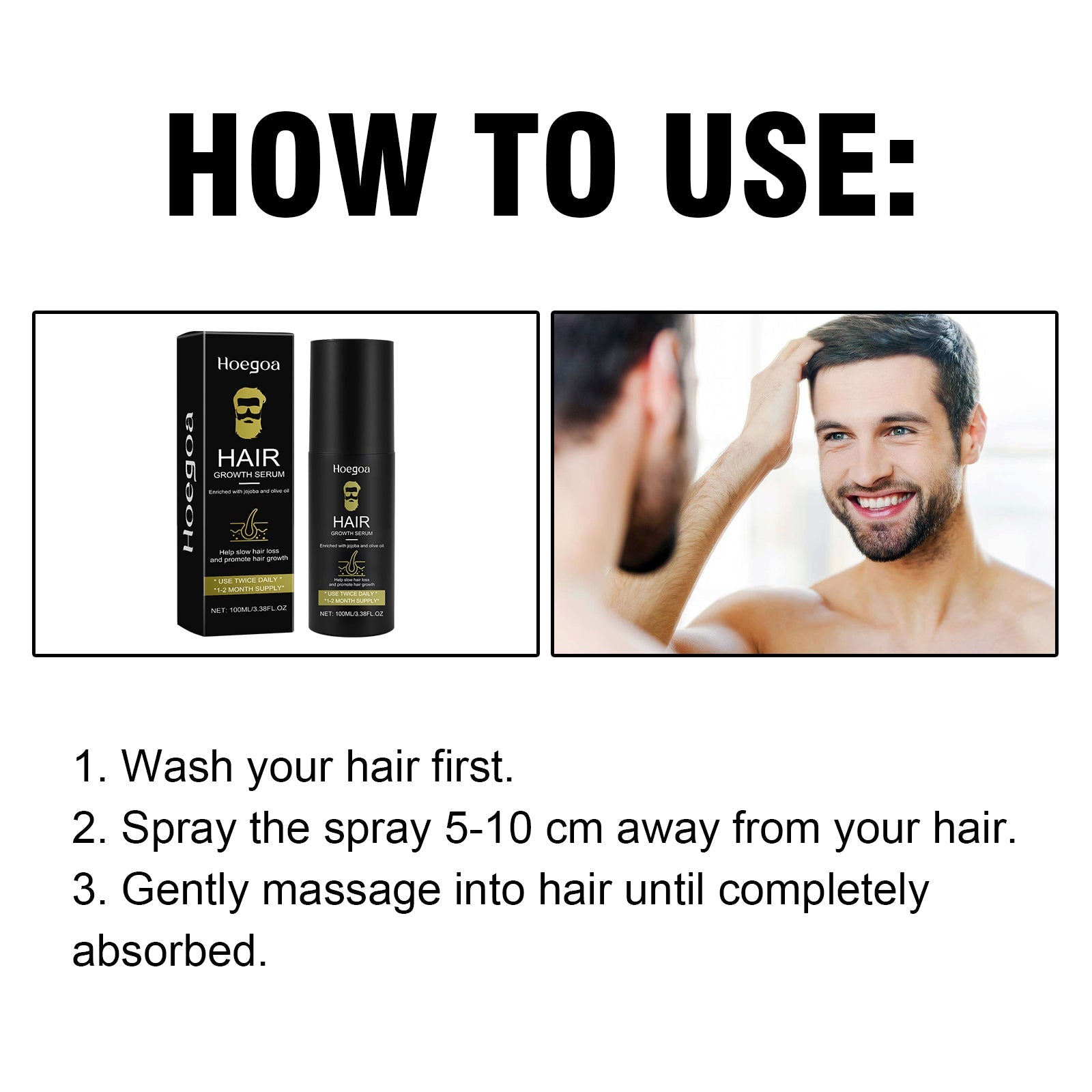 Men Hair Conditioner Moisturizing Repair Treatment for Strong Healthy Hair