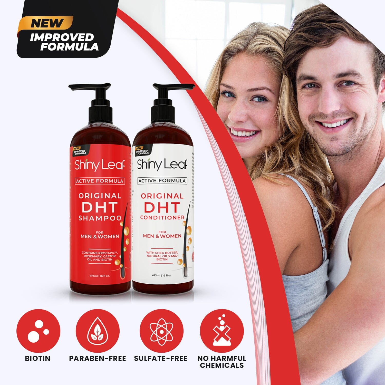 Blocker Anti Hair Loss Shampoo Conditioner Set with Biotin