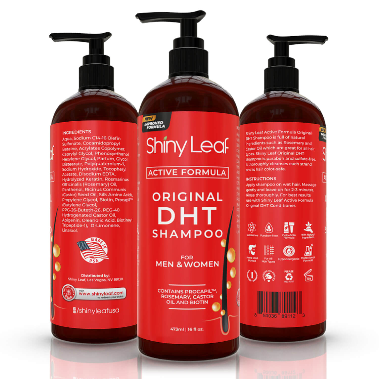 Blocker Anti Hair Loss Shampoo Conditioner Set with Biotin
