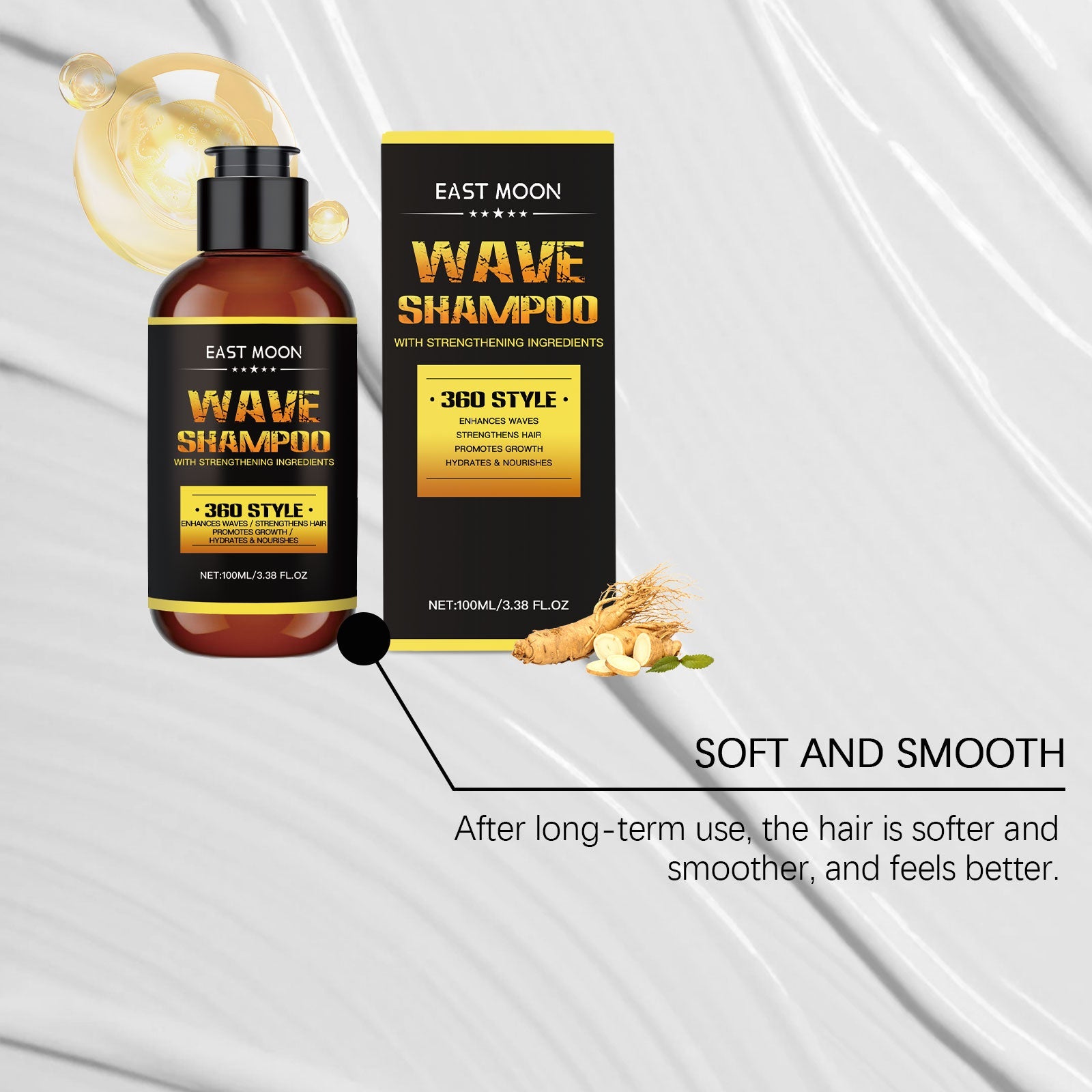 Men Nourishing Shampoo Moisturizing Repair for Strong Healthy Hair