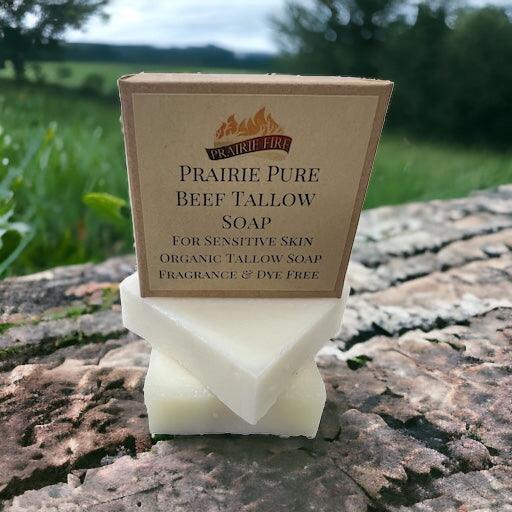 Grass Fed Beef Tallow Soap Bar 3 Pack Fragrance Free