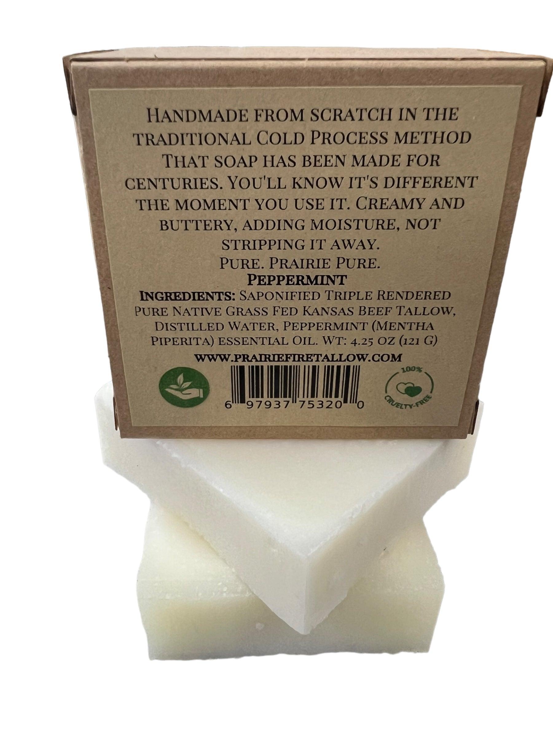 Grass Fed Beef Tallow Soap Bar 3 Pack Fragrance Free