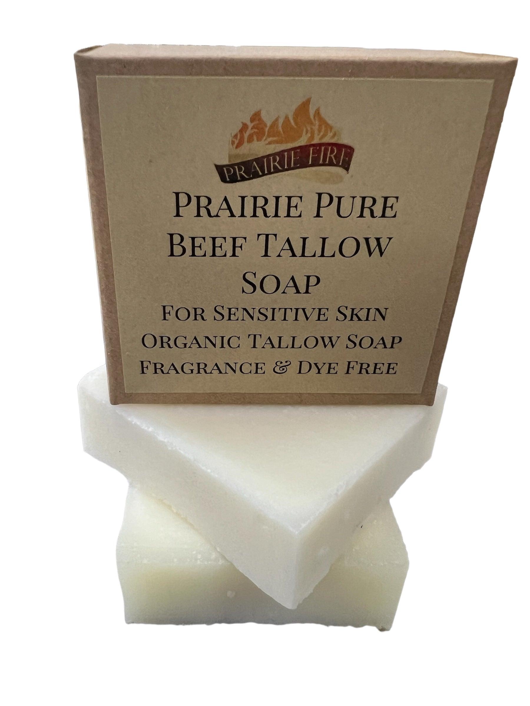 Grass Fed Beef Tallow Soap Bar 3 Pack Fragrance Free