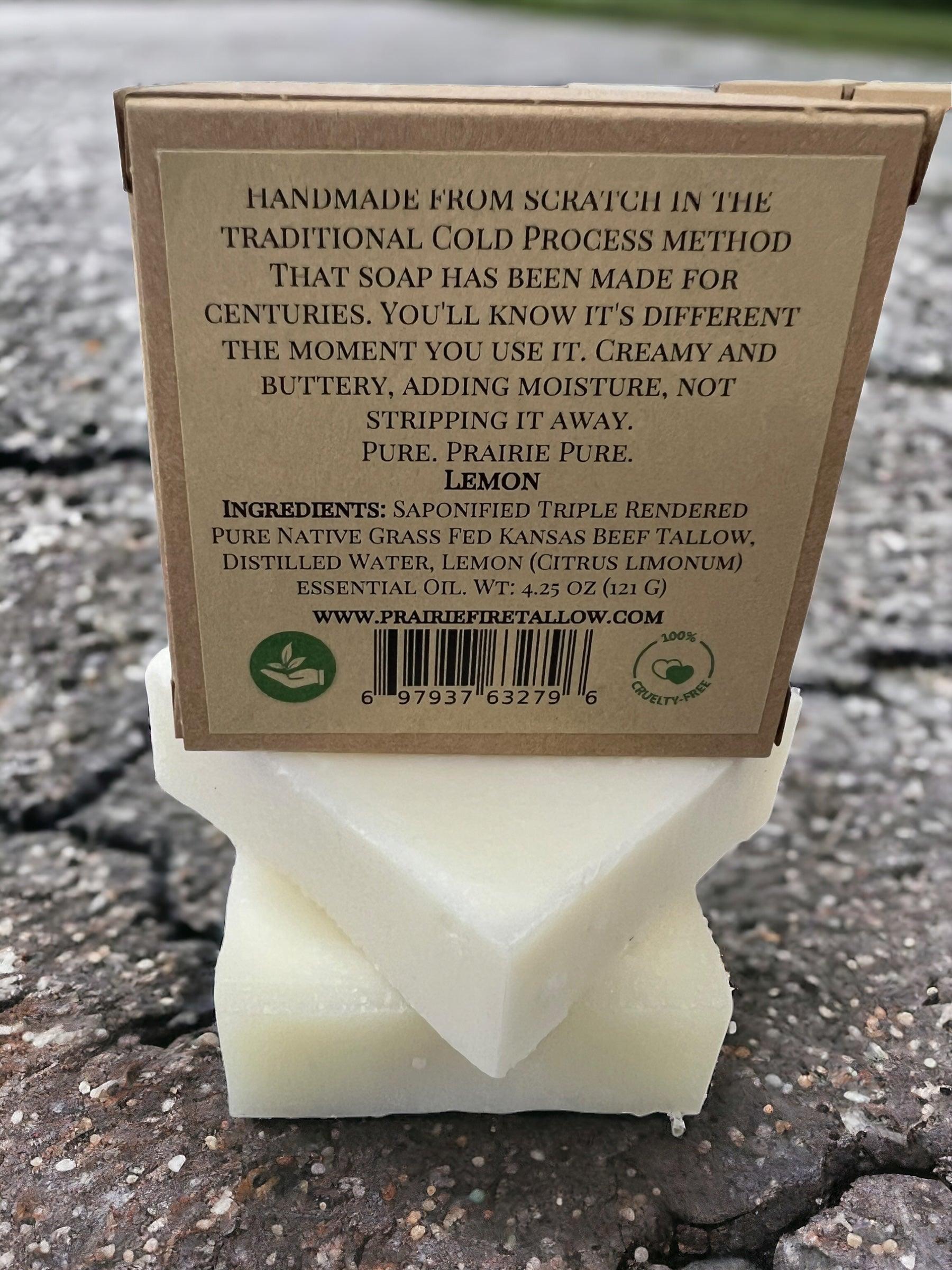 Grass Fed Beef Tallow Soap Bar 3 Pack Fragrance Free