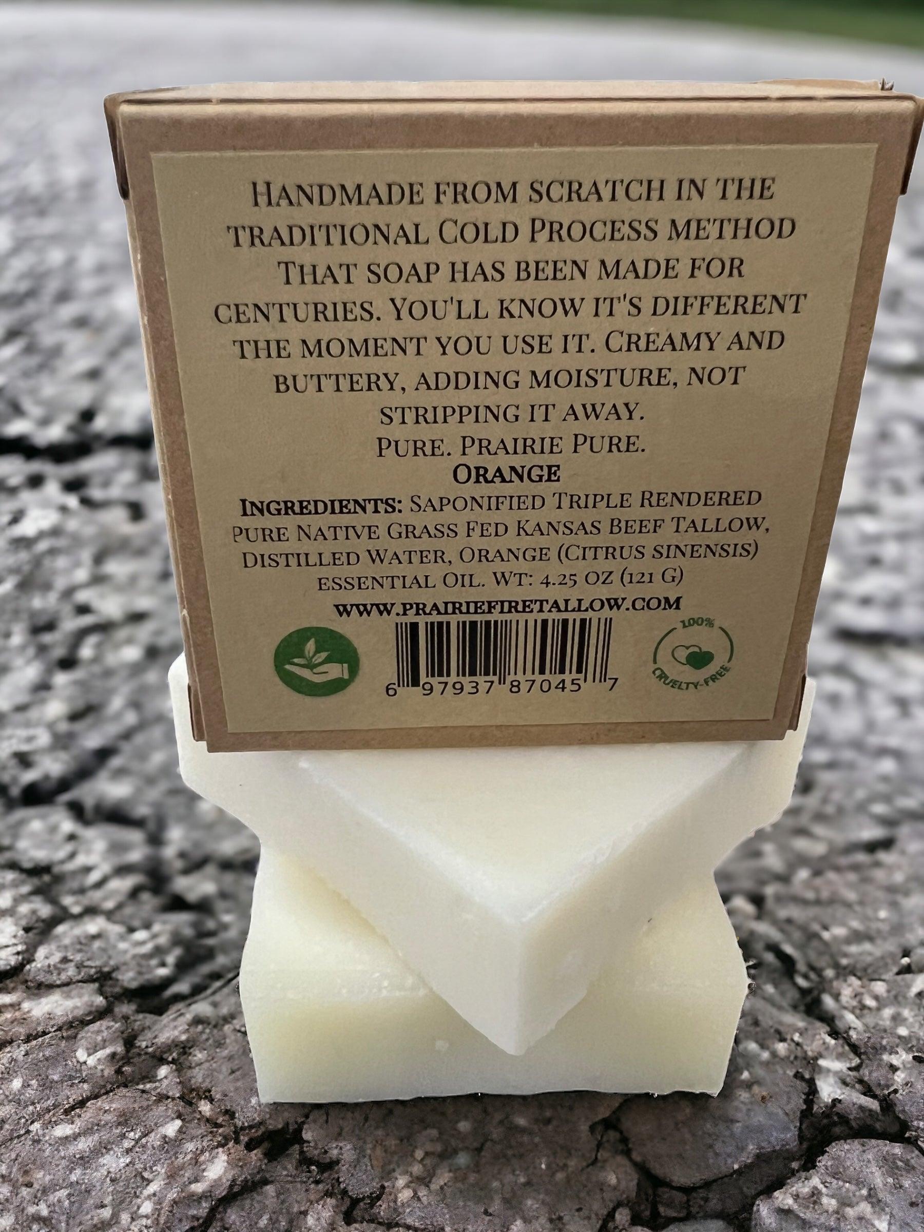 Grass Fed Beef Tallow Soap Bar 3 Pack Fragrance Free