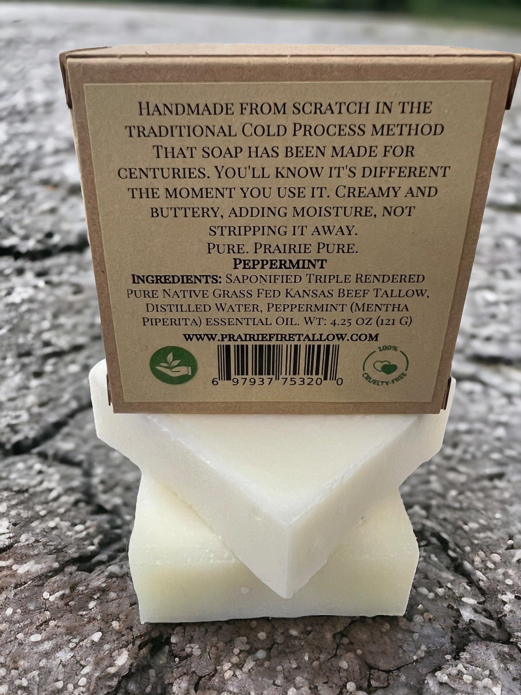 Grass Fed Beef Tallow Soap Bar 3 Pack Fragrance Free